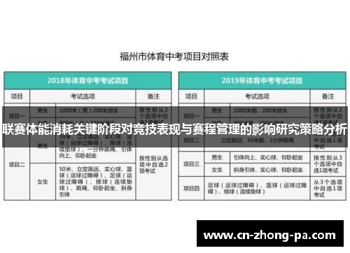 联赛体能消耗关键阶段对竞技表现与赛程管理的影响研究策略分析